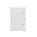 Artiss Shoe Rack DIY Set of 2 Storage Cube Stackable White
