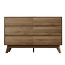 6 Chest of Drawers - XAVI Walnut