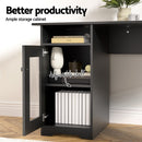 Computer Desk Home Office Study Desks L-shaped Corner Table with Storage