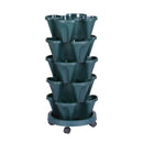 Garden Bed 5 Tier Vertical Garden Strawberry Stackable Planters Herbs Petunias