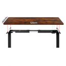 Standing Desk Motorised Rustic Brown 120CM