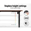Standing Desk Motorised Rustic Brown 120CM
