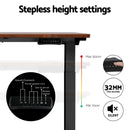 Standing Desk Motorised Dual Motor Rustic Brown 120CM
