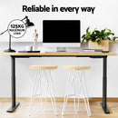 Standing Desk Motorised Electric Dual Motor White Oak 140CM