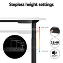 Standing Desk Motorised Electric Dual Motor White 120CM