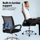 Computer Desk Mesh Office Chair Set Foldable Home Study Table Black