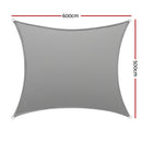 Instahut Shade Sail Cloth Shadecloth Square Sun Canopy 5x6m