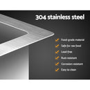 Kitchen Sink 45X30CM Stainless Steel Basin Single Bowl Silver