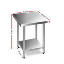 760x760mm Stainless Steel Kitchen Bench 430