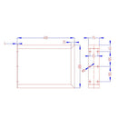 Metal Table Legs DIY Rectangular 40X30CM Set of 2