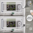 1200x600mm LED Bathroom Mirror Anti-fog Magnifying
