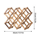 Wooden Wine Rack Display Shelf Stand for Home Bar Storage Wine Bottle Holder