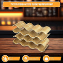 Wooden Wave Wine Rack/Creative Home Grape Wine Holder Shelf Cabinet/Bottle Rack