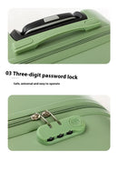 Khaki Compact 18-Inch Carry-On Suitcase | Lightweight ABS Hardside Spinner Luggage