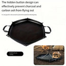 64cm Hexagonal Double-Sided Silicone Fireproof Mat for BBQ and Camping