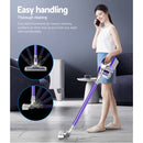 Stick Vacuum Cleaner Roller Brush Cordless 150W Purple