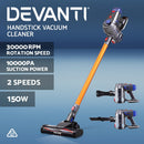 Stick Vacuum Cleaner Bagless Cordless 150W Gold
