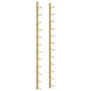 Wall Mounted Wine Rack for 12 Bottles Gold Iron