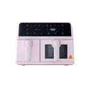 Air Fryer 9L Dual Zone Fryers 2600W Pink