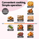 Air Fryer 9L Dual Zone Fryers 2600W Pink