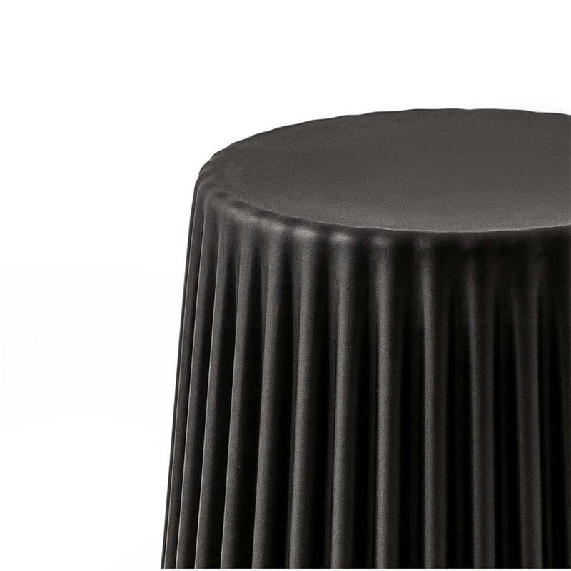 2x Bar Stools Cupcake Plastic Foot Stool Black