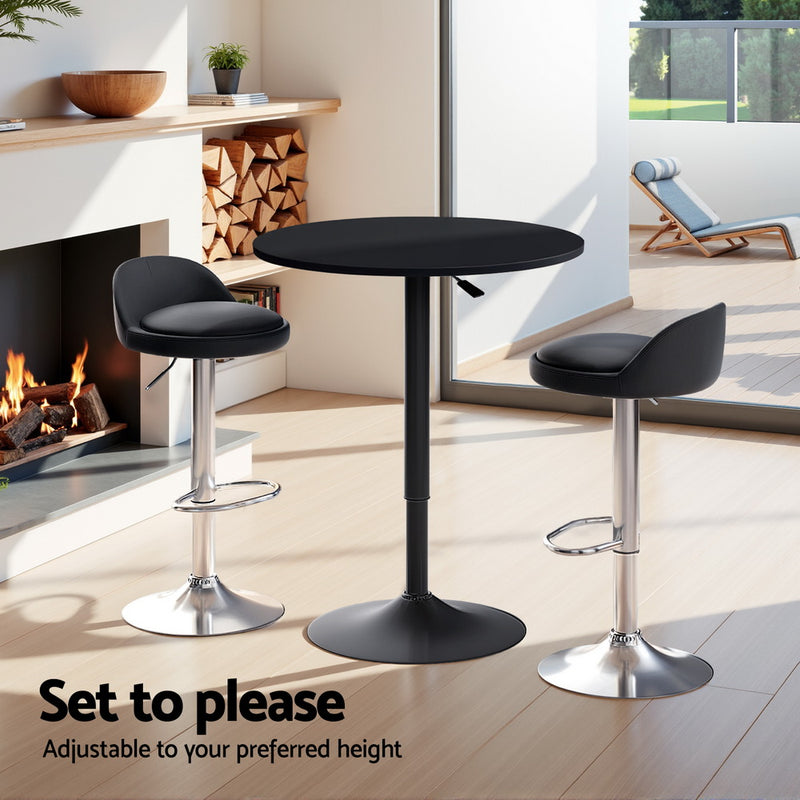 Bar Table and Stools Set Dining Desk Kitchen Chairs Cafe Pub