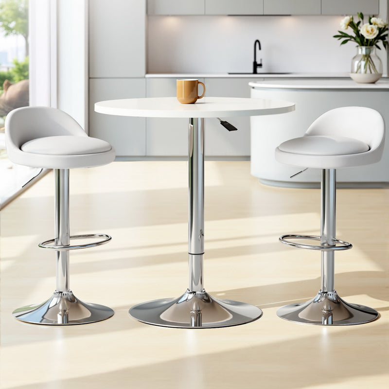Bar Table and Stools Set Dining Desk Kitchen Chairs Cafe Pub