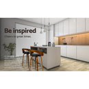 4x Bar Stools Swivel Seat Curving Backrest