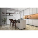 4x Bar Stools Swivel Leather Chair 76cm