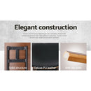 4x Bar Stools Leather Padded w/Backrest