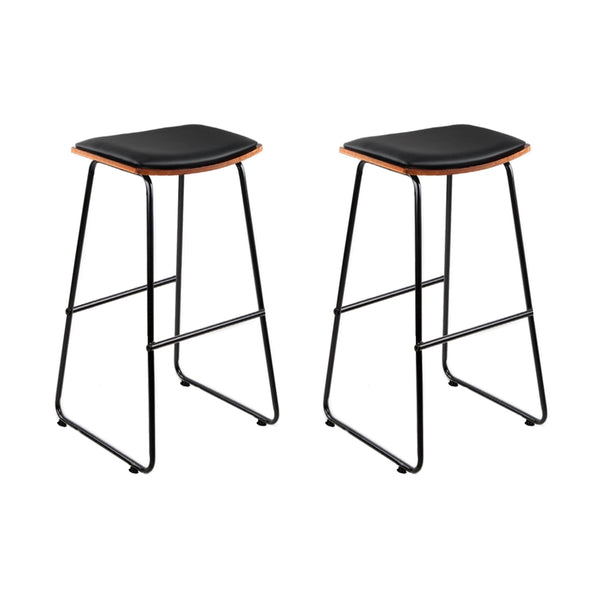 Bar Stools Kitchen Counter Stools Metal Chairs x2