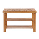 Shoe Rack Shoe Bench 10 Pairs Bamboo