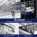 Devanti 10 Place Settings Freestanding Dishwasher Silver