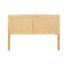 Bed Head Headboard Double Rattan - RIBO Pine