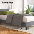 Artiss Bed Frame King Single Size Grey NEO