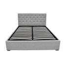 Artiss Bed Frame Queen Size Gas Lift Grey VILA