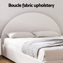 Artiss Bed Frame Gas Lift Strorage Beds Base Platform Boucle Fabric Queen ELLA