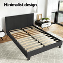 Artiss Bed Frame Double Size Charcoal NEO