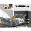 Artiss Bed Head Headboard Double Size Fabric - CAPPI Charcoal
