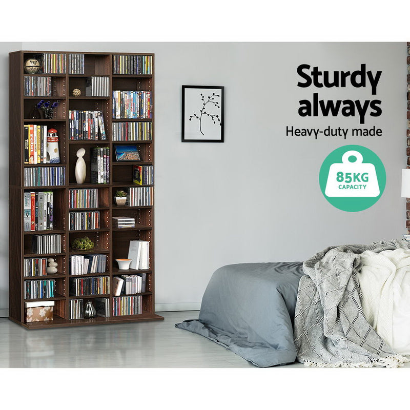 Bookshelf CD Storage Rack - BERT Walnut