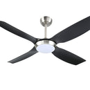 Devanti 52'' Ceiling Fan DC Motor w/Light w/Remote Black