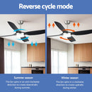 Devanti 52'' Ceiling Fan DC Motor w/Light w/Remote Black