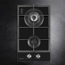Gas Cooktop 30cm 2 Burner Black