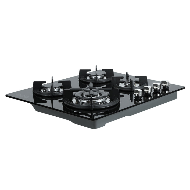 Devanti Gas Cooktop 60cm 4 Burner Black