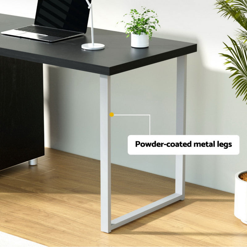 Computer Desk Drawer Black 140CM