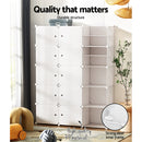 Shoe Rack Storage Cabinet DIY 15 Storage Cube Stackable White