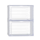 Shoe Box Rack DIY Set of 2 Stackable Magnetic Door