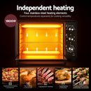 Devanti 30L Convection Oven Electric Fryer Ovens 1600W