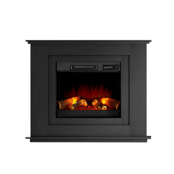 Electric Fireplace Fire Heater 2000W Black