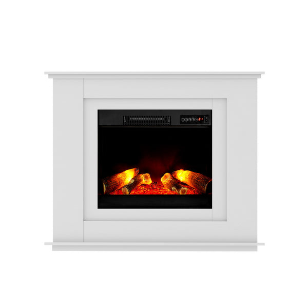 Electric Fireplace Fire Heater 2000W White